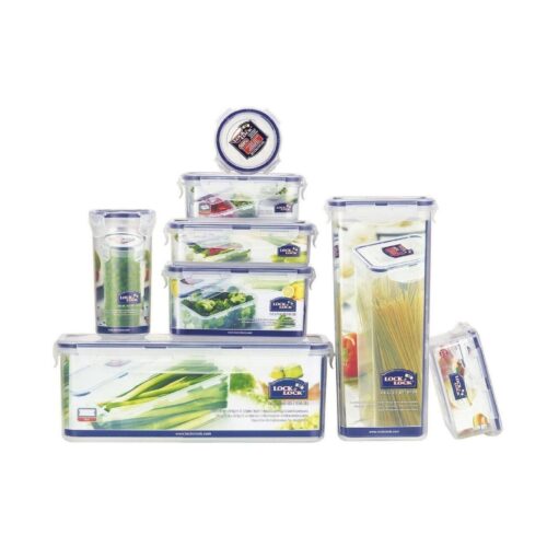 LocknLock Rectangular Classic Food Container 470ml (15oz) 137 x 104 x 70mm – Airtight & Leakproof BPA-Free Plastic Food Box