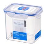 LocknLock Long Classic Food Container 850ml (29oz) 137 x 104 x 120mm – Airtight & Leakproof BPA-Free Plastic Food Box