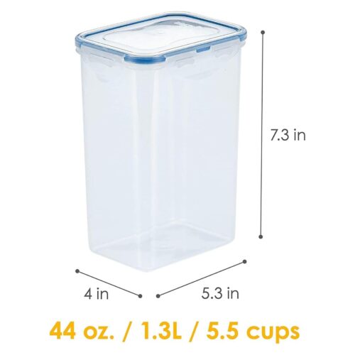 LocknLock Long Classic Food Container 1.3L (43oz) 137 x 104 x 180mm – Airtight & Leakproof BPA-Free Plastic Food Box 12 LocknLock Long Classic Food Container 1.3L (43oz) 137 x 104 x 180mm – Airtight & Leakproof BPA-Free Plastic Food Box