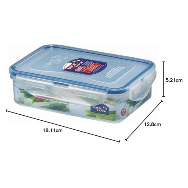LocknLock Rectangular Classic Food Container 550ml (19oz) 179 x 127 x 53mm – Airtight & Leakproof BPA-Free Plastic Food Box 1 LocknLock Rectangular Classic Food Container 550ml (19oz) 179 x 127 x 53mm – Airtight & Leakproof BPA-Free Plastic Food Box
