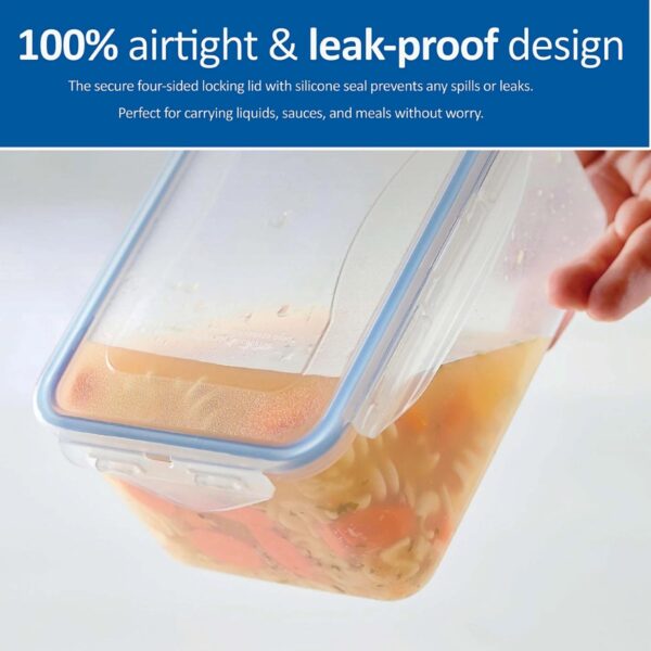 LocknLock Rectangular Classic Food Container 1L (34oz) 207 x 134 x 70mm – Airtight & Leakproof BPA-Free Plastic Food Box 1 LocknLock Rectangular Classic Food Container 1L (34oz) 207 x 134 x 70mm – Airtight & Leakproof BPA-Free Plastic Food Box