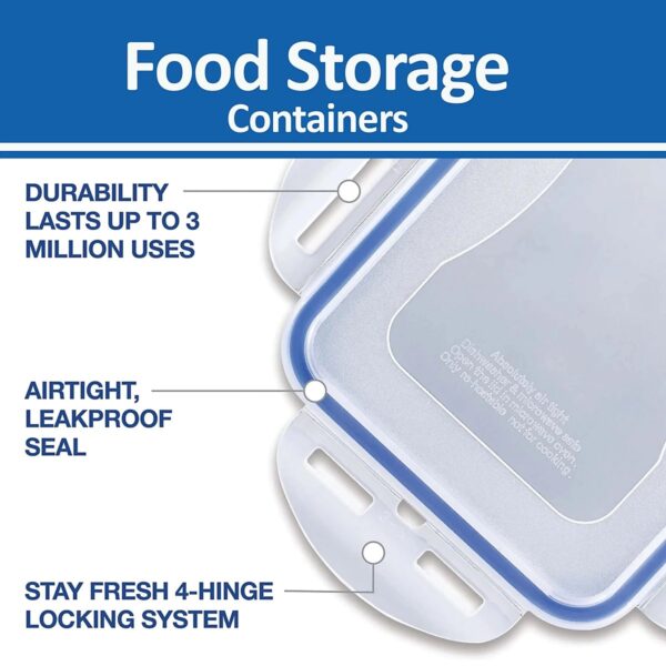 LocknLock Rectangular Classic Food Container 1.6L (54oz) Box 228 x 165 x 70mm – Airtight & Leakproof BPA-Free Food 2 LocknLock Rectangular Classic Food Container 1.6L (54oz) Box 228 x 165 x 70mm – Airtight & Leakproof BPA-Free Food