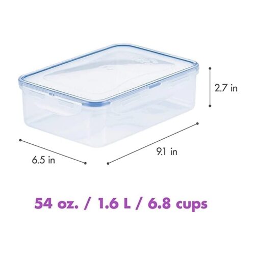 LocknLock Rectangular Classic Food Container 1.6L (54oz) Box 228 x 165 x 70mm – Airtight & Leakproof BPA-Free Food 13 LocknLock Rectangular Classic Food Container 1.6L (54oz) Box 228 x 165 x 70mm – Airtight & Leakproof BPA-Free Food