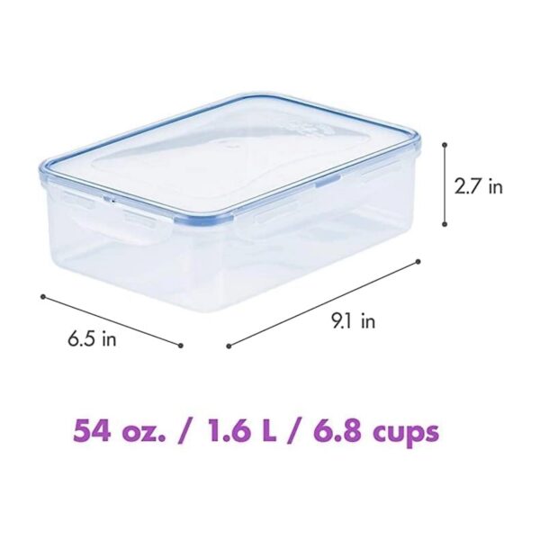 LocknLock Rectangular Classic Food Container 1.6L (54oz) Box 228 x 165 x 70mm – Airtight & Leakproof BPA-Free Food 3 LocknLock Rectangular Classic Food Container 1.6L (54oz) Box 228 x 165 x 70mm – Airtight & Leakproof BPA-Free Food