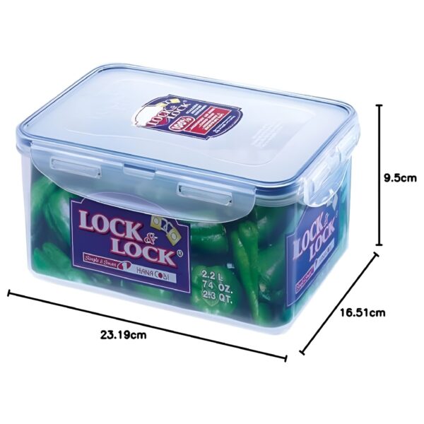 LocknLock Rectangular Classic Food Container 2.3L (78oz) 232 x 165 x 95mm – Airtight & Leakproof BPA-Free Food Box 3 LocknLock Rectangular Classic Food Container 2.3L (78oz) 232 x 165 x 95mm – Airtight & Leakproof BPA-Free Food Box