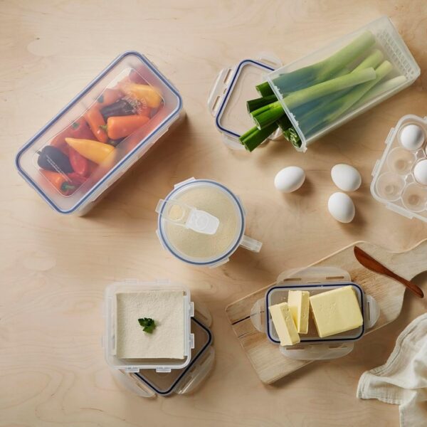LocknLock Rectangular Classic Food Container 2.3L (78oz) 232 x 165 x 95mm – Airtight & Leakproof BPA-Free Food Box