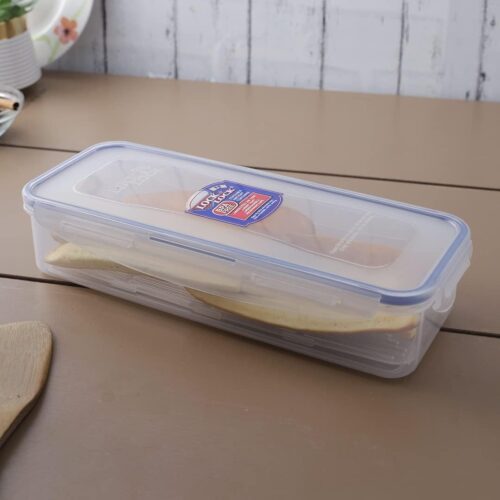 LocknLock Long Classic Food Container 1L (34oz) 279 x 116 x 60mm – Airtight & Leakproof BPA-Free Plastic Food Box