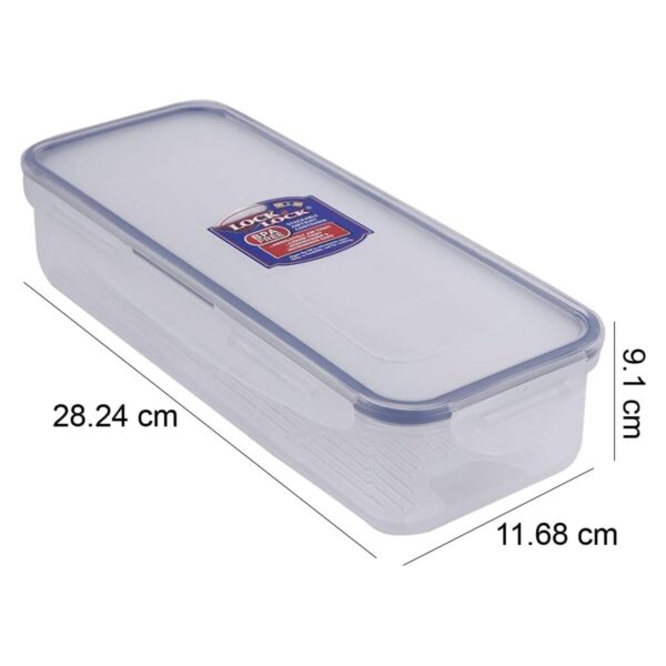 LocknLock Long Classic Food Container 1L (34oz) 279 x 116 x 60mm – Airtight & Leakproof BPA-Free Plastic Food Box