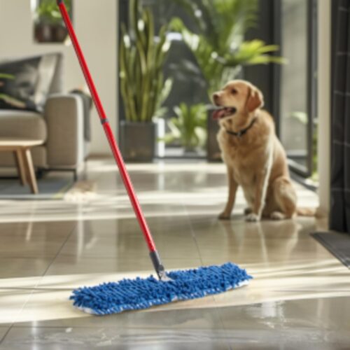 Vileda Pet Pro Flip Mop – 3x More Pet Hair Removal, Dual-Sided Microfibre Mop, Machine Washable Floor Cleaner - Image 7