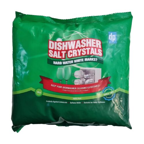 Dri-Pak Dishwasher Salt Crystals 2kg – Softens Hard Water, Prevents Limescale Build-Up, Suitable for All Dishwashers