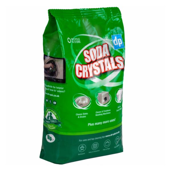 DPK-0297 Dri-Pak Washing Soda Crystals 1kg – Removes Stains & Grease, Softens Hard Water, Multi-Purpose Household Cleaner