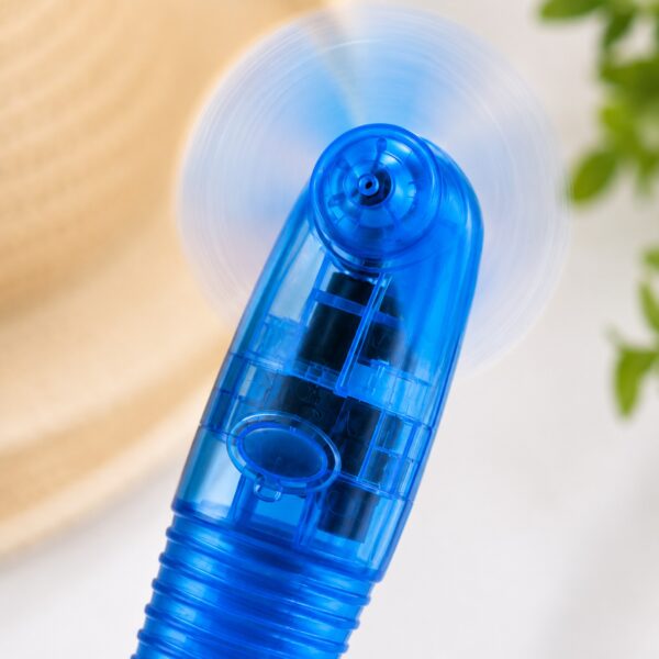 Cool Air Pocket Fan Blue – Portable Battery Operated Handheld Mini Fan with Lanyard, Carry Cover & Travel Cooling