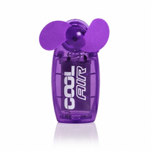Handheld Mini Fan 2.5″ Violet – Battery Operated Portable Pocket Cooling Fan, Lightweight Travel Fan, 2 AA Batteries Included