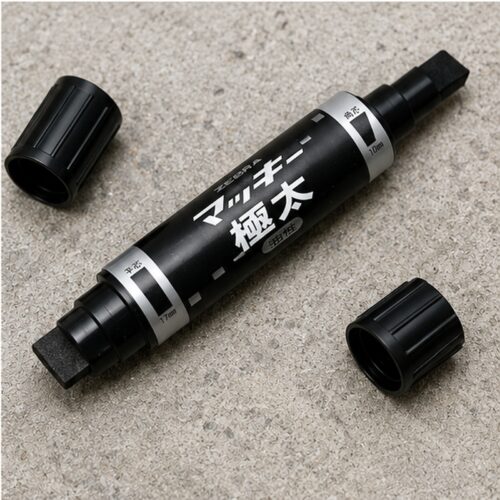 Zebra McKee Extra Bold Permanent Marker (Black) – Dual Tip 10mm Chisel & 17mm Flat, Signs, Posters & Labelling