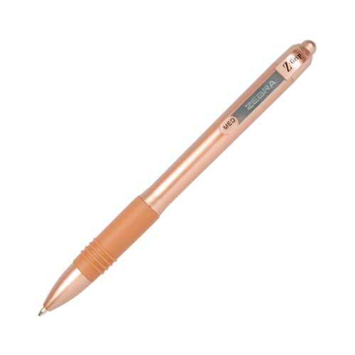 Zebra Z-Grip Rose Gold Ballpoint Pen (Black) – Medium Point, Comfort Grip, Retractable Design for Smooth Everyday Writing 1 Zebra Z-Grip Rose Gold Ballpoint Pen (Black) – Medium Point, Comfort Grip, Retractable Design for Smooth Everyday Writing