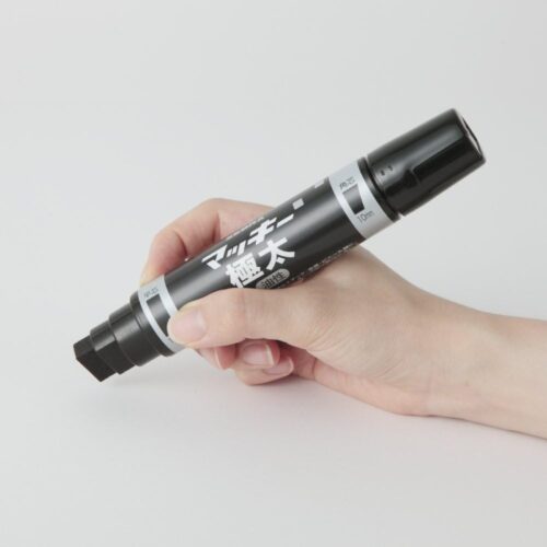 Zebra McKee Extra Bold Permanent Marker (Black) – Dual Tip 10mm Chisel & 17mm Flat, Signs, Posters & Labelling