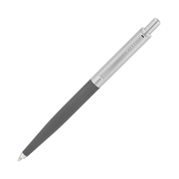 901 GREY PEN NIB OUT Zebra 901 Premium Ballpoint Pen 1.0mm (Black) – Grey Barrel, Smooth Ink, Retractable Design for Office & Professional Writing