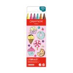 Caran d’Ache Kawaii Candy World Fibralo Felt Pens 6 Pack – Water Soluble Fibre-Tipped Colouring Pens in Cute Cardboard Box