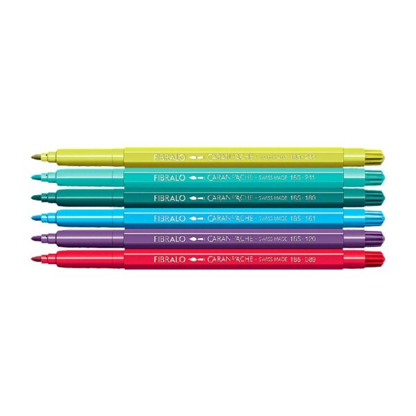 Caran d'Ache Kawaii Monsters Fibralo Felt Pens 6 Pack – Water Soluble Fibre-Tipped Colouring Pens in Cute Cardboard Box 2 Caran d’Ache Kawaii Monsters Fibralo Felt Pens 6 Pack – Water Soluble Fibre-Tipped Colouring Pens in Cute Cardboard Box