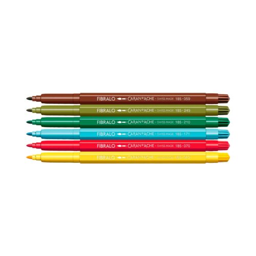 Caran d'Ache Kawaii Swiss Mountains Fibralo Felt Pens 6 Pack – Water Soluble Fibre-Tipped Colouring Pens in Cardboard Box 8 Caran d’Ache Kawaii Swiss Mountains Fibralo Felt Pens 6 Pack – Water Soluble Fibre-Tipped Colouring Pens in Cardboard Box