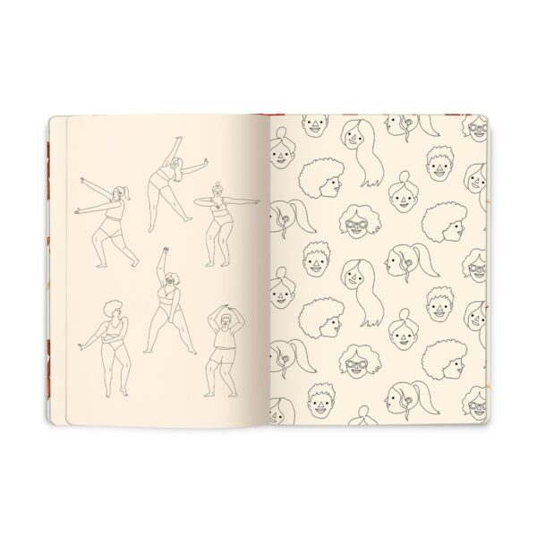Caran d'Ache Nina Cosford A5 Drawing Book – 64 Plain Ivory Pages, 200gsm Acid-Free Paper, Lay-Flat Sketchbook 2 CRD 0454.423 3