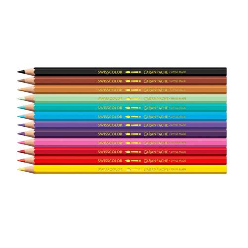 Caran d'Ache Kawaii Candy World Swisscolor Aquarelle Colour Pencils 12 Pack – Water Soluble Colouring Pencils in Cute Cardboard Box 8 Caran d'Ache Kawaii Candy World Swisscolor Aquarelle Colour Pencils 12 Pack – Water Soluble Colouring Pencils in Cute Cardboard Box - Image 3
