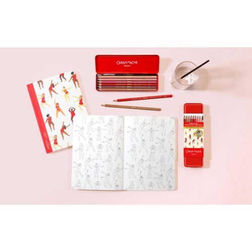 Caran d'Ache Nina Cosford Creative Tin Set 13 Piece – 12 Supracolor Aquarelle Pencils, Brush & Online Creative Class 12 Caran d'Ache Nina Cosford Creative Tin Set 13 Piece – 12 Supracolor Aquarelle Pencils, Brush & Online Creative Class - Image 6