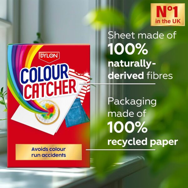 Dylon Colour Catcher Laundry Sheets (22 Sheets) – 100% Colour Protect Technology, Naturally Derived Fibres, Mixed Wash Protection 3 Dylon Colour Catcher Laundry Sheets (22 Sheets) – 100% Colour Protect Technology, Naturally Derived Fibres, Mixed Wash Protection