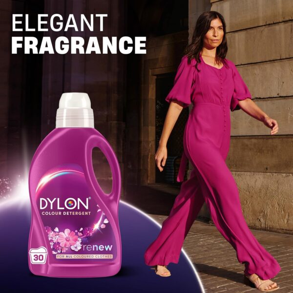 Dylon Colour Detergent Renew 1.5L – Gently Cleans, Revitalises Colours & Renews Fibres, 30 Washes for Coloured Clothes