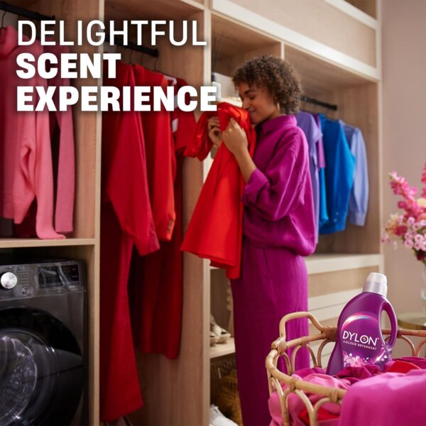 Dylon Colour Detergent Renew 1.5L – Gently Cleans, Revitalises Colours & Renews Fibres, 30 Washes for Coloured Clothes