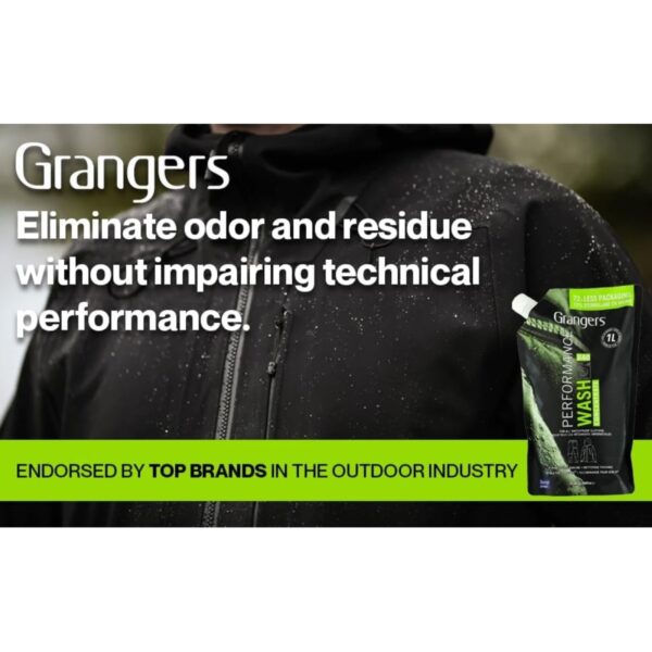 Grangers Performance Wash Concentrate 1000ml – Waterproof Clothing Cleaner, Vegan Formula, 100% Recyclable Pouch 1 Grangers Performance Wash Concentrate 1000ml – Waterproof Clothing Cleaner, Vegan Formula, 100% Recyclable Pouch