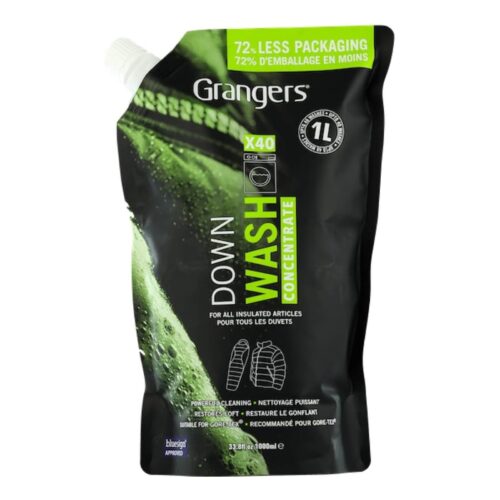 Grangers Down Wash Concentrate 1000ml – Cleaner for Down & Insulated Clothing, Powerful Cleaning, Vegan Formula, 72% Less Packaging