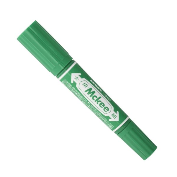 Zebra Hi-McKee Permanent Marker (Green) – Dual-End Bold & Medium Tips, Oil-Based Ink for Labelling & Industrial Marking 1 Zebra Hi-McKee Permanent Marker (Green) – Dual-End Bold & Medium Tips, Oil-Based Ink for Labelling & Industrial Marking