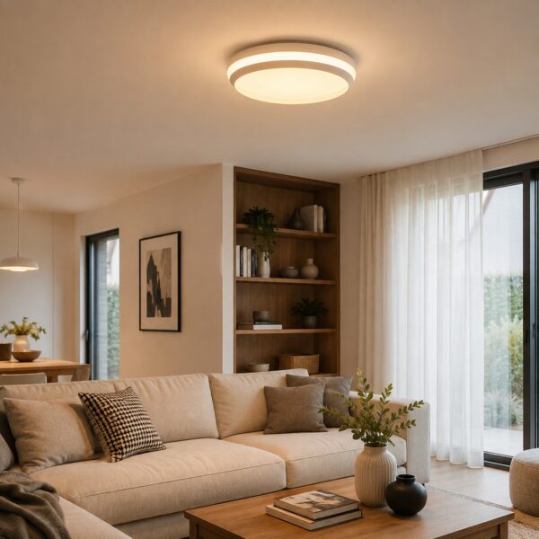 LUTEC Cepa Connect Smart LED Ceiling Light 45cm White – 40W 2100 Lumens, RGB & Tunable White, Bluetooth Mesh Dimmable 5 LUTEC Cepa Connect Smart LED Ceiling Light 45cm White – 40W 2100 Lumens, RGB & Tunable White, Bluetooth Mesh Dimmable