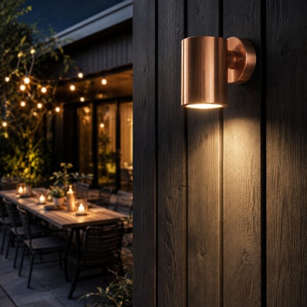 LUTEC Architectural Copper LED Outdoor Wall Light 5.5W – 380 Lumens, 3000K Warm White, IP44 Weather Resistant 3 LUTEC Architectural Copper LED Outdoor Wall Light 5.5W – 380 Lumens, 3000K Warm White, IP44 Weather Resistant
