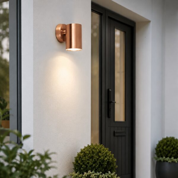 LUTEC Architectural Copper LED Outdoor Wall Light 5.5W – 380 Lumens, 3000K Warm White, IP44 Weather Resistant 6 LUTEC Architectural Copper LED Outdoor Wall Light 5.5W – 380 Lumens, 3000K Warm White, IP44 Weather Resistant