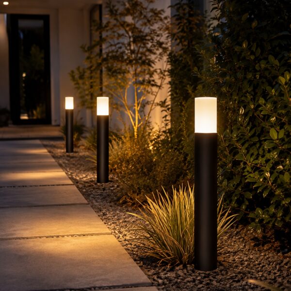 LUTEC Cyra LED Outdoor Bollard Light 65cm Black – 8W 500 Lumens, 3000K Warm White, IP54 Adjustable Garden Light 3 LUTEC Cyra LED Outdoor Bollard Light 65cm Black – 8W 500 Lumens, 3000K Warm White, IP54 Adjustable Garden Light
