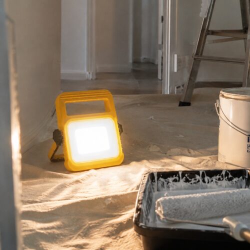 LUTEC Utin Portable LED Work Light 10W Yellow – 5000K Daylight, IP54 Weather Resistant, Adjustable Carry Stand 15 LUTEC Utin Portable LED Work Light 10W Yellow – 5000K Daylight, IP54 Weather Resistant, Adjustable Carry Stand