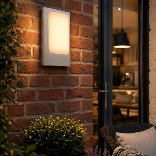 LUTEC Face LED Outdoor Wall Light 13W – 800 Lumens, 3000K Warm White, IP44 Stainless Steel Exterior Light 12 LUTEC Face LED Outdoor Wall Light 13W – 800 Lumens, 3000K Warm White, IP44 Stainless Steel Exterior Light