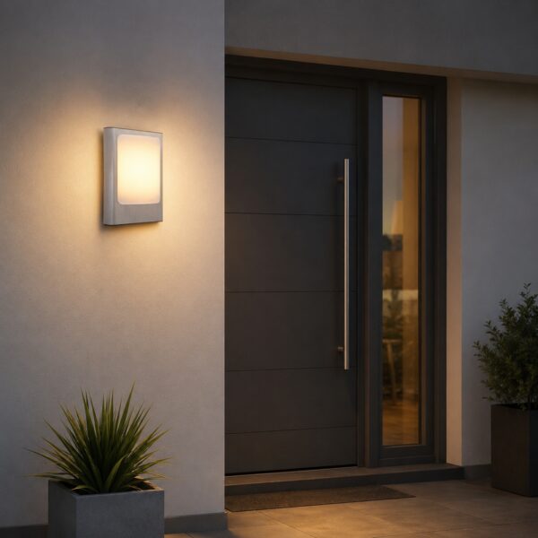 LUTEC Face LED Outdoor Wall Light 13W – 800 Lumens, 3000K Warm White, IP44 Stainless Steel Exterior Light 5 LUTEC Face LED Outdoor Wall Light 13W – 800 Lumens, 3000K Warm White, IP44 Stainless Steel Exterior Light
