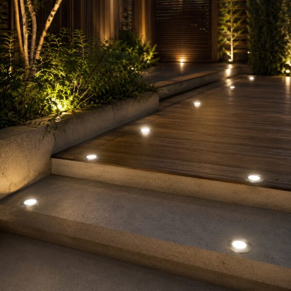 LUTEC TwiLight LED Deck Lights (10 Pack) – 1W 4000K Bright White, IP67 Waterproof Recessed Outdoor Deck & Floor Lights 4 LUTEC TwiLight LED Deck Lights (10 Pack) – 1W 4000K Bright White, IP67 Waterproof Recessed Outdoor Deck & Floor Lights