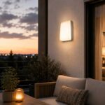 LUTEC Even LED Outdoor Wall Light 15W Silver – 650 Lumens, 3000K Warm White, IP54 Weatherproof Exterior Light