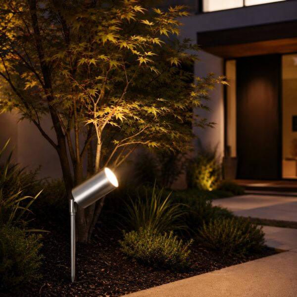 LUTEC Rado Stainless Steel Outdoor Garden Spike Spotlight – GU10 Max 35W, IP44 Weather Resistant, Adjustable Head 5 LUTEC Rado Stainless Steel Outdoor Garden Spike Spotlight – GU10 Max 35W, IP44 Weather Resistant, Adjustable Head