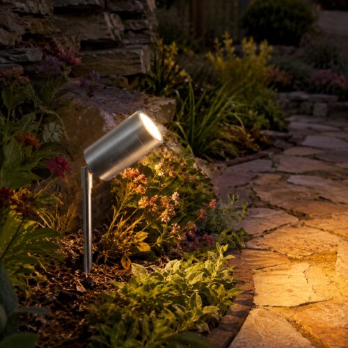LUTEC Rado Stainless Steel Outdoor Garden Spike Spotlight – GU10 Max 35W, IP44 Weather Resistant, Adjustable Head 14 LUTEC Rado Stainless Steel Outdoor Garden Spike Spotlight – GU10 Max 35W, IP44 Weather Resistant, Adjustable Head