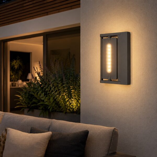 LUTEC LED Outdoor Wall Light 25W – IP65 Weatherproof Grey Adjustable Exterior Wall Lamp, 220–240V 4 LUTEC LED Outdoor Wall Light 25W – IP65 Weatherproof Grey Adjustable Exterior Wall Lamp, 220–240V