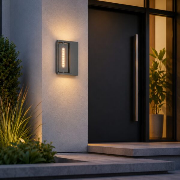 LUTEC LED Outdoor Wall Light 25W – IP65 Weatherproof Grey Adjustable Exterior Wall Lamp, 220–240V 6 LUTEC LED Outdoor Wall Light 25W – IP65 Weatherproof Grey Adjustable Exterior Wall Lamp, 220–240V