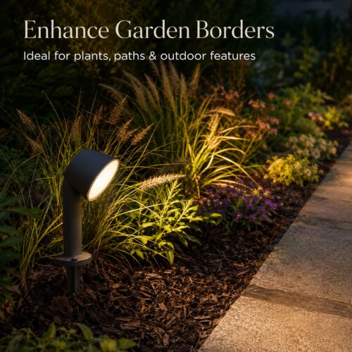 LUTEC Dakota Smart LED Garden Spike Light 12W Grey – 800 Lumens, 2700K–6500K Adjustable White, Bluetooth IP54 11 LUTEC Dakota Smart LED Garden Spike Light 12W Grey – 800 Lumens, 2700K–6500K Adjustable White, Bluetooth IP54