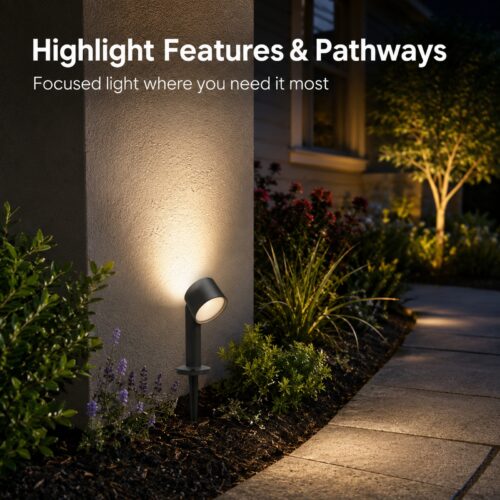 LUTEC Dakota Smart LED Garden Spike Light 12W Grey – 800 Lumens, 2700K–6500K Adjustable White, Bluetooth IP54 13 LUTEC Dakota Smart LED Garden Spike Light 12W Grey – 800 Lumens, 2700K–6500K Adjustable White, Bluetooth IP54