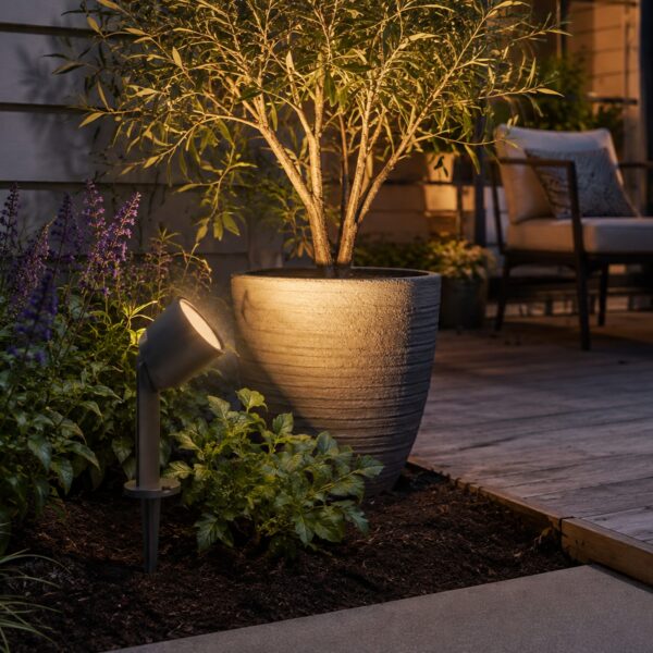 LUTEC Dakota Smart LED Garden Spike Light 12W Grey – 800 Lumens, 2700K–6500K Adjustable White, Bluetooth IP54 6 LUTEC Dakota Smart LED Garden Spike Light 12W Grey – 800 Lumens, 2700K–6500K Adjustable White, Bluetooth IP54