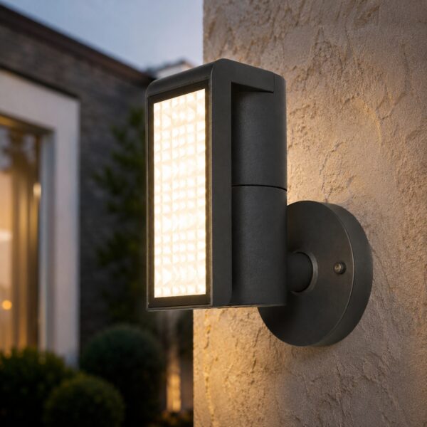 LUTEC Club Adjustable LED Outdoor Wall Light 24W – 1540 Lumens, 5000K Daylight, IP54 Anthracite Exterior Light 4 LUTEC Club Adjustable LED Outdoor Wall Light 24W – 1540 Lumens, 5000K Daylight, IP54 Anthracite Exterior Light
